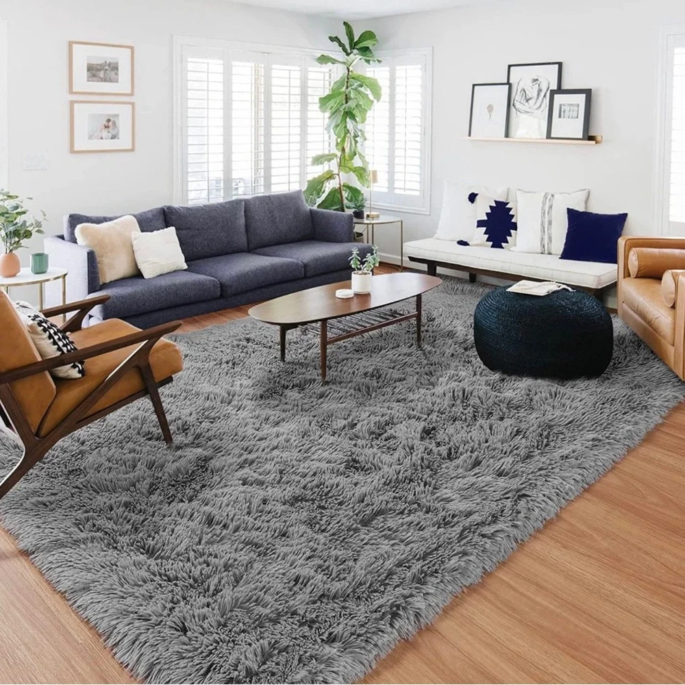 Fluffy Shag Area Rugs 5x7, Soft Plush Fuzzy Shaggy Carpet Rugs